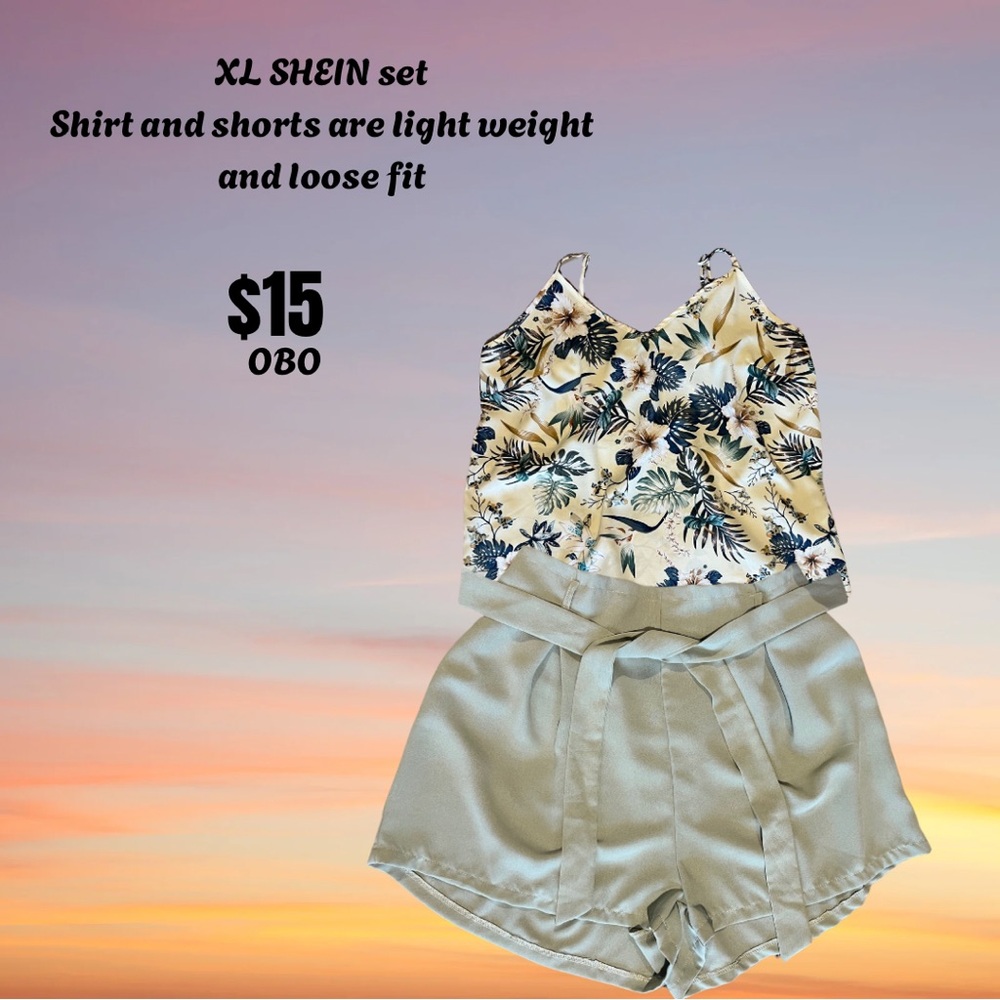 Floral Tank and Shorts Set